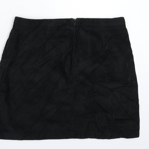 New Look Girls Black  Corduroy Mini Skirt Size 13 Years