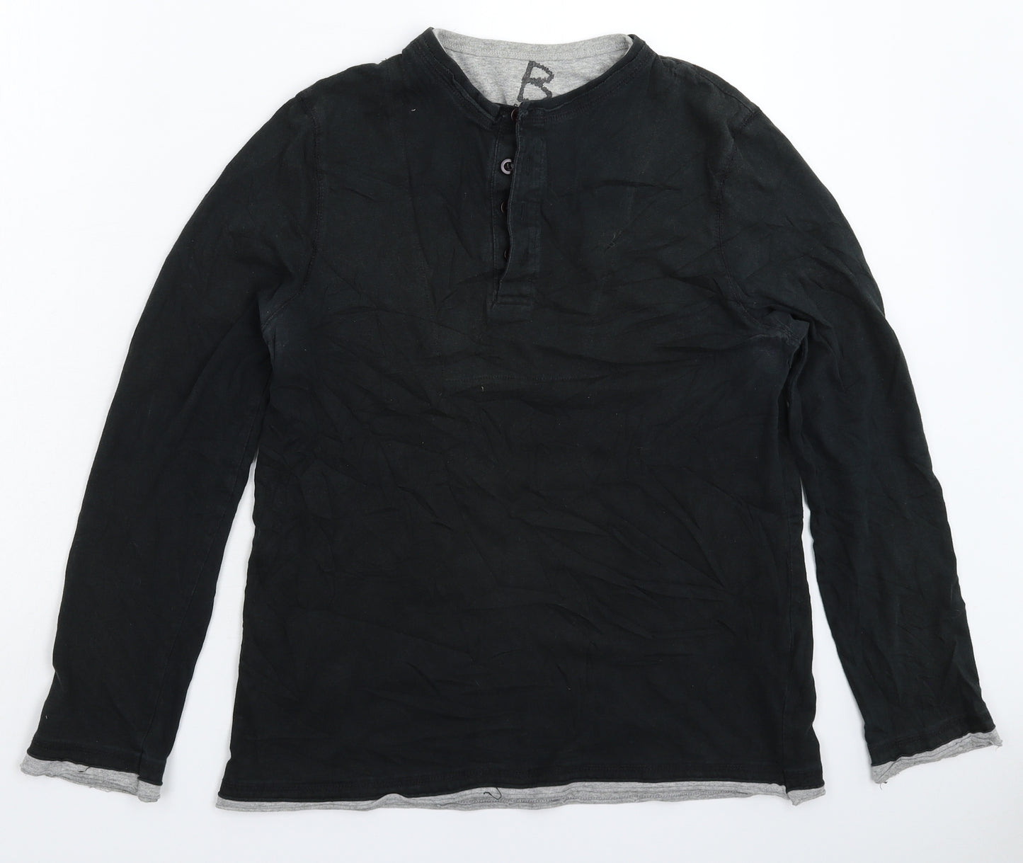 Preworn Mens Black    T-Shirt Size S