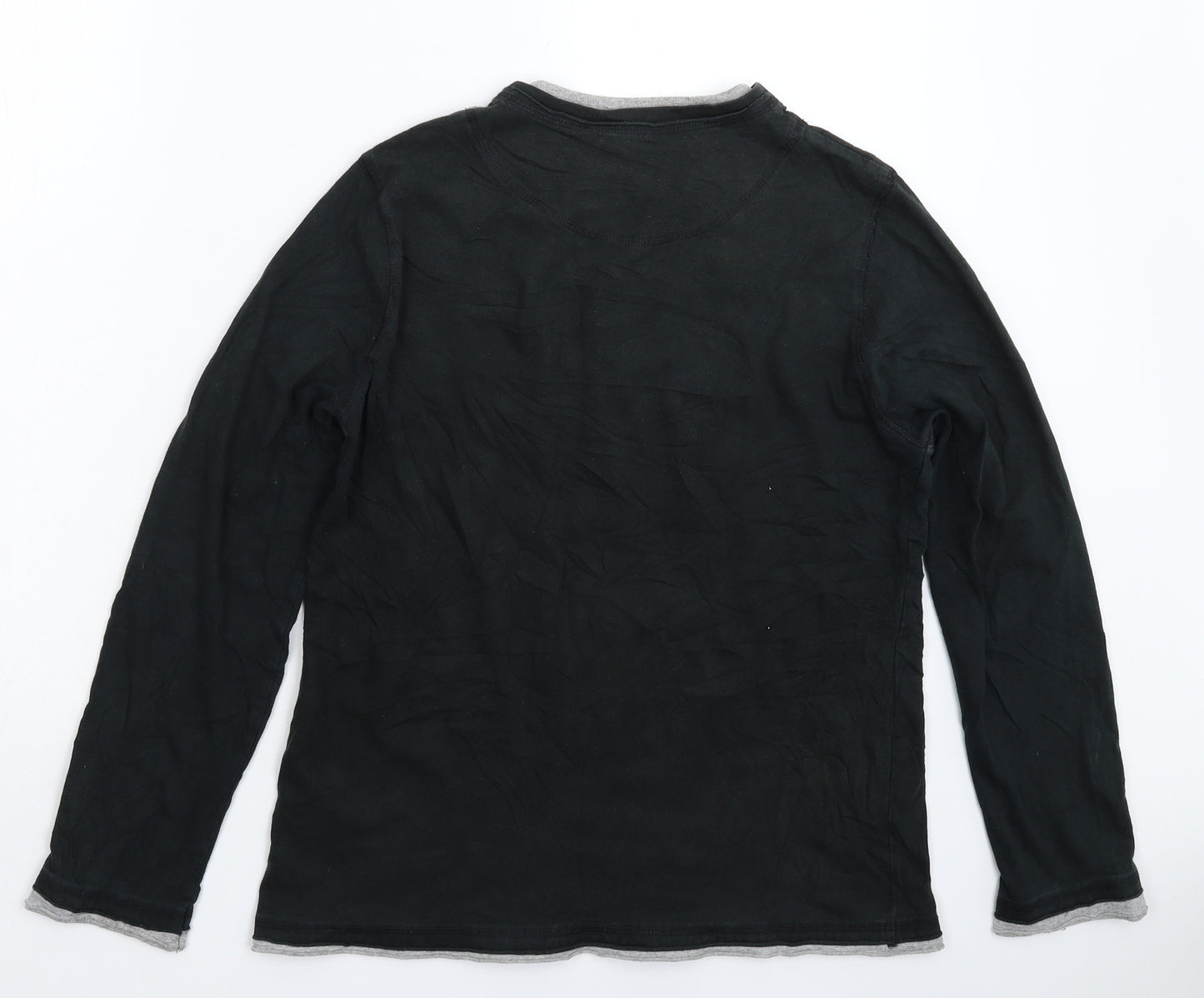 Preworn Mens Black    T-Shirt Size S
