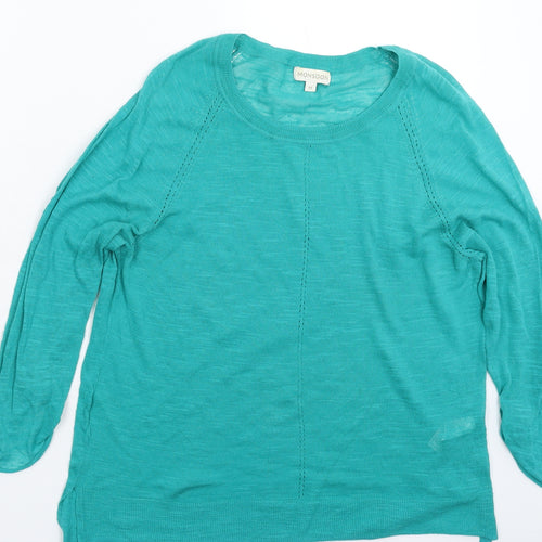 Monsoon Womens Green  Knit Pullover Jumper Size M