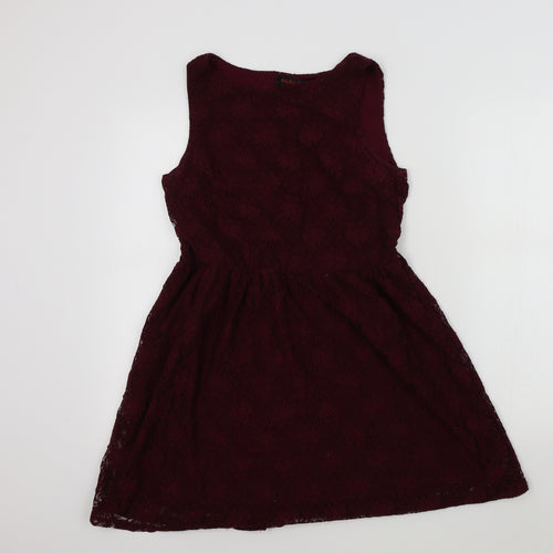 ruby rocks bty Womens Red Colourblock  Fit & Flare  Size 10