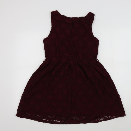 ruby rocks bty Womens Red Colourblock  Fit & Flare  Size 10