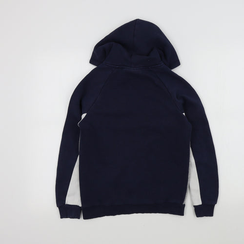 Hersey Boys Blue Colourblock  Pullover Hoodie Size 10-11 Years