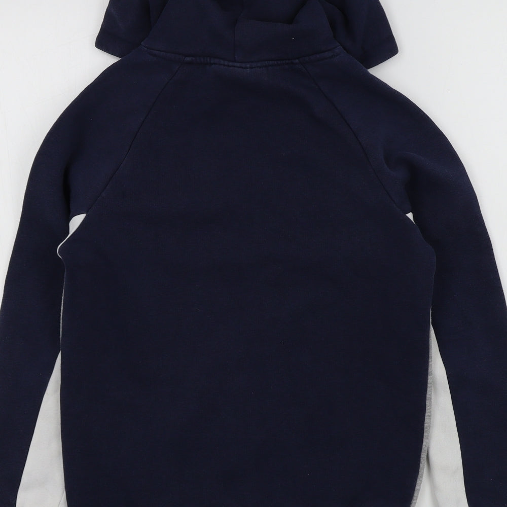 Hersey Boys Blue Colourblock  Pullover Hoodie Size 10-11 Years