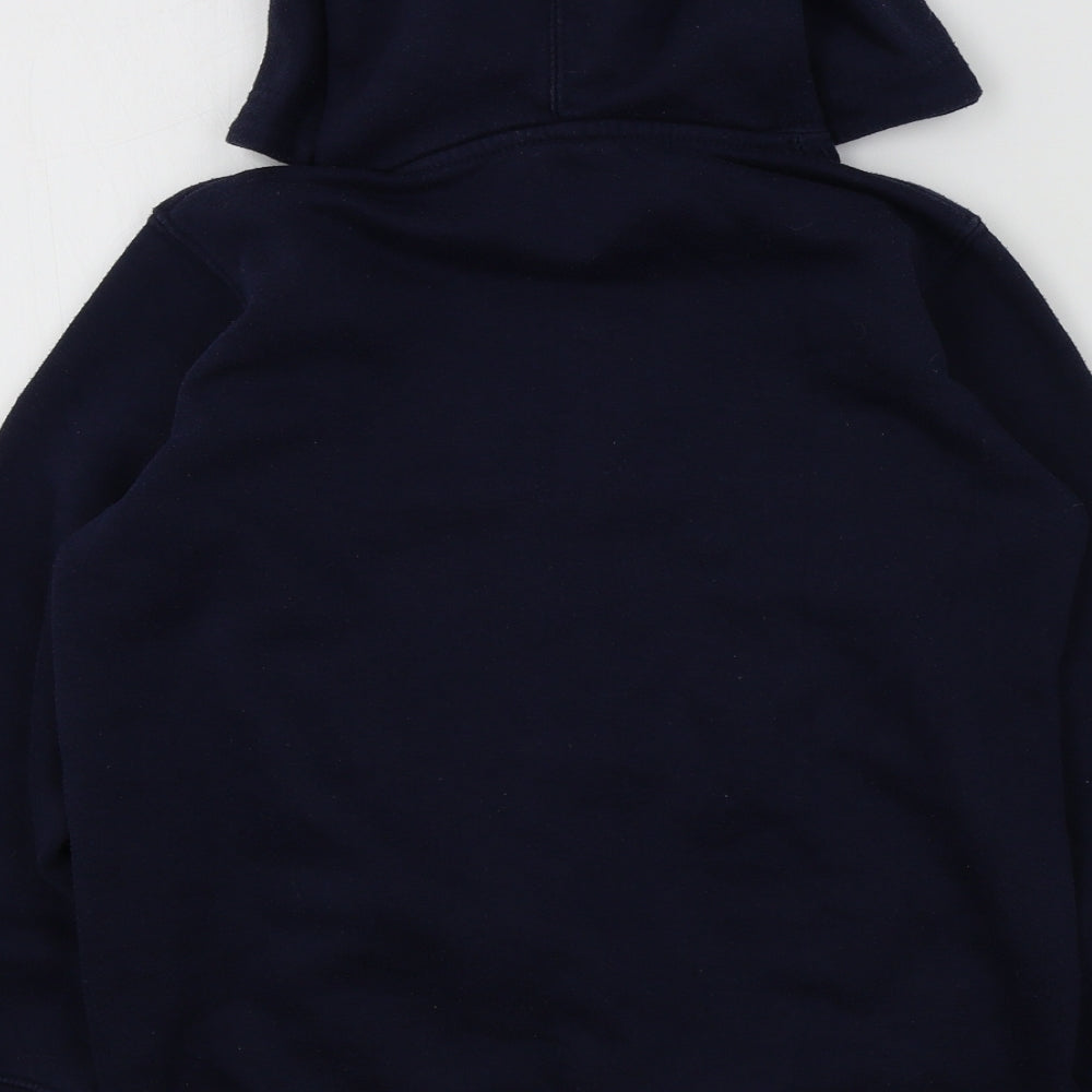 manav Boys Blue Colourblock  Pullover Hoodie Size L  - welsh dragon cymru