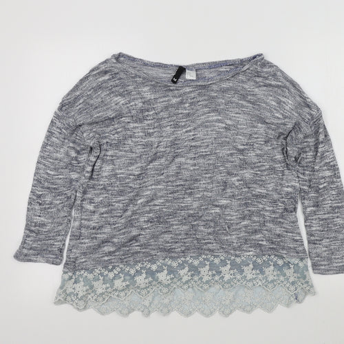 H&M Womens Blue   Pullover Jumper Size M