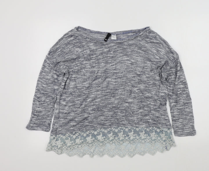 H&M Womens Blue   Pullover Jumper Size M