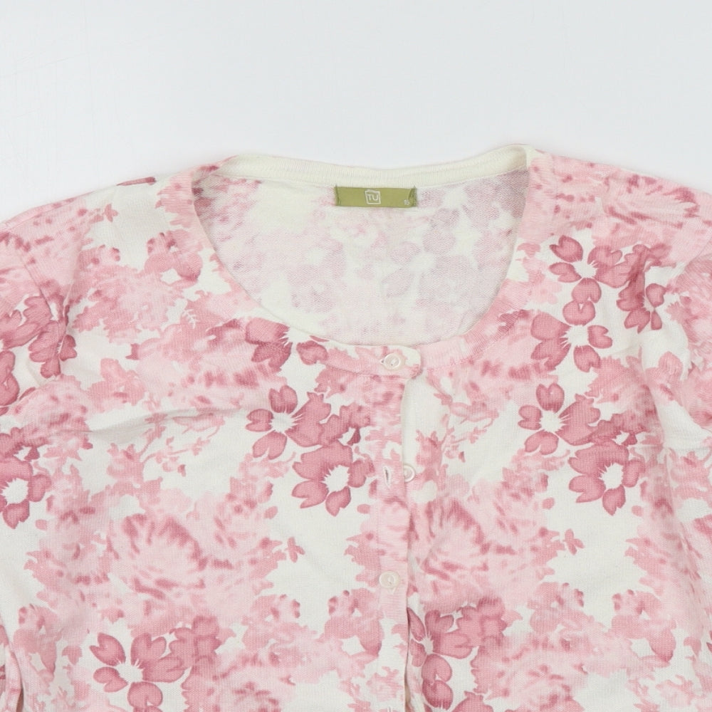 TU Womens Pink   Cardigan Jumper Size 16