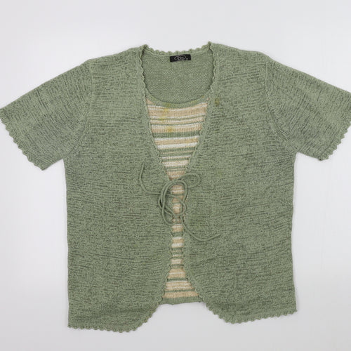 BM Womens Green   Pullover Jumper Size M