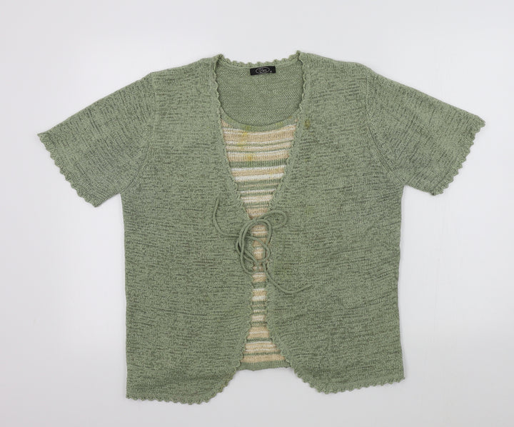 BM Womens Green   Pullover Jumper Size M