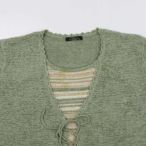 BM Womens Green   Pullover Jumper Size M