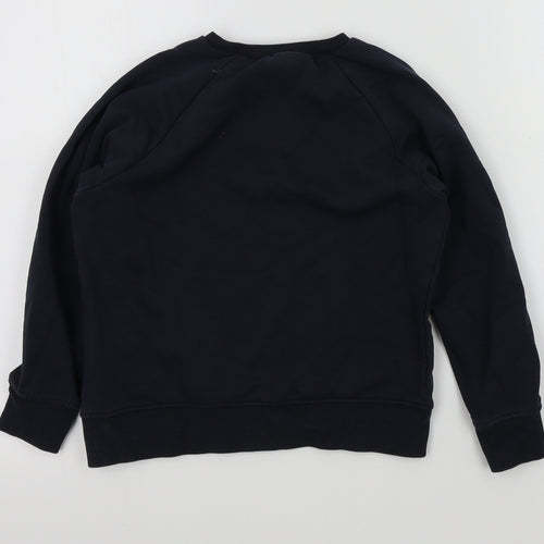 NEXT Boys Blue Colourblock  Pullover Jumper Size 7 Years