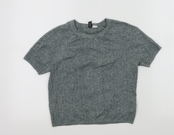 H&M Womens Green Pullover Jumper Size M