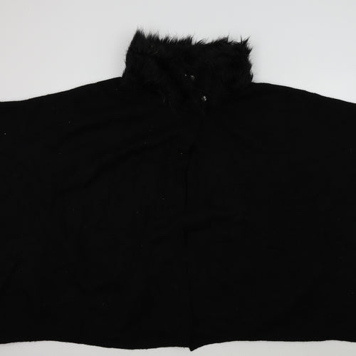 M&S Womens Black   Wrap Jumper One Size