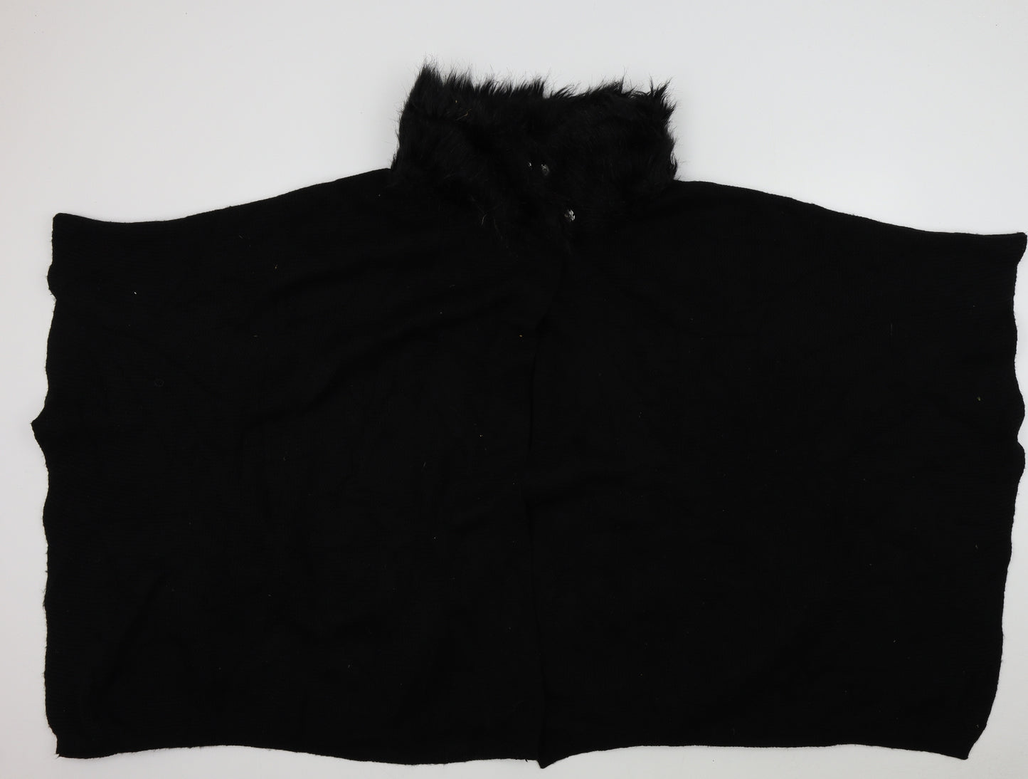 M&S Womens Black   Wrap Jumper One Size