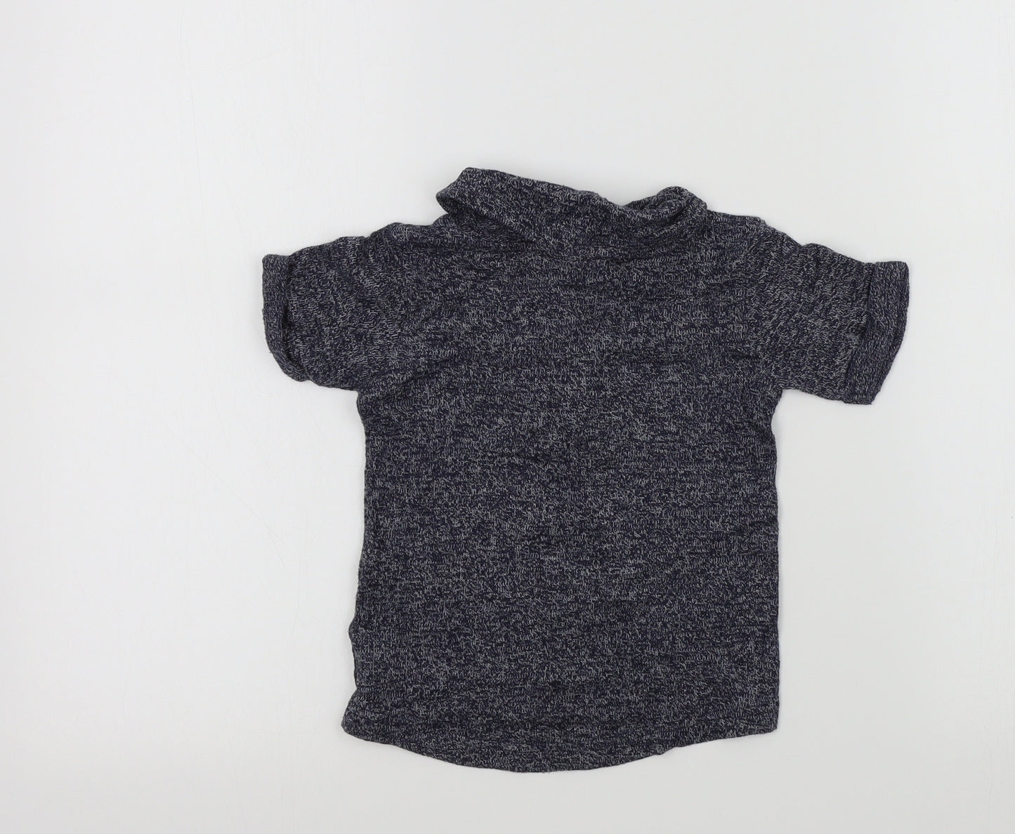 NEXT Girls Blue Colourblock  Basic T-Shirt Size 12-18 Months