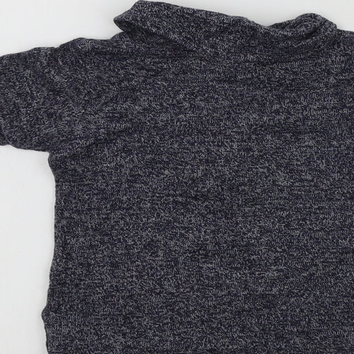 NEXT Girls Blue Colourblock  Basic T-Shirt Size 12-18 Months