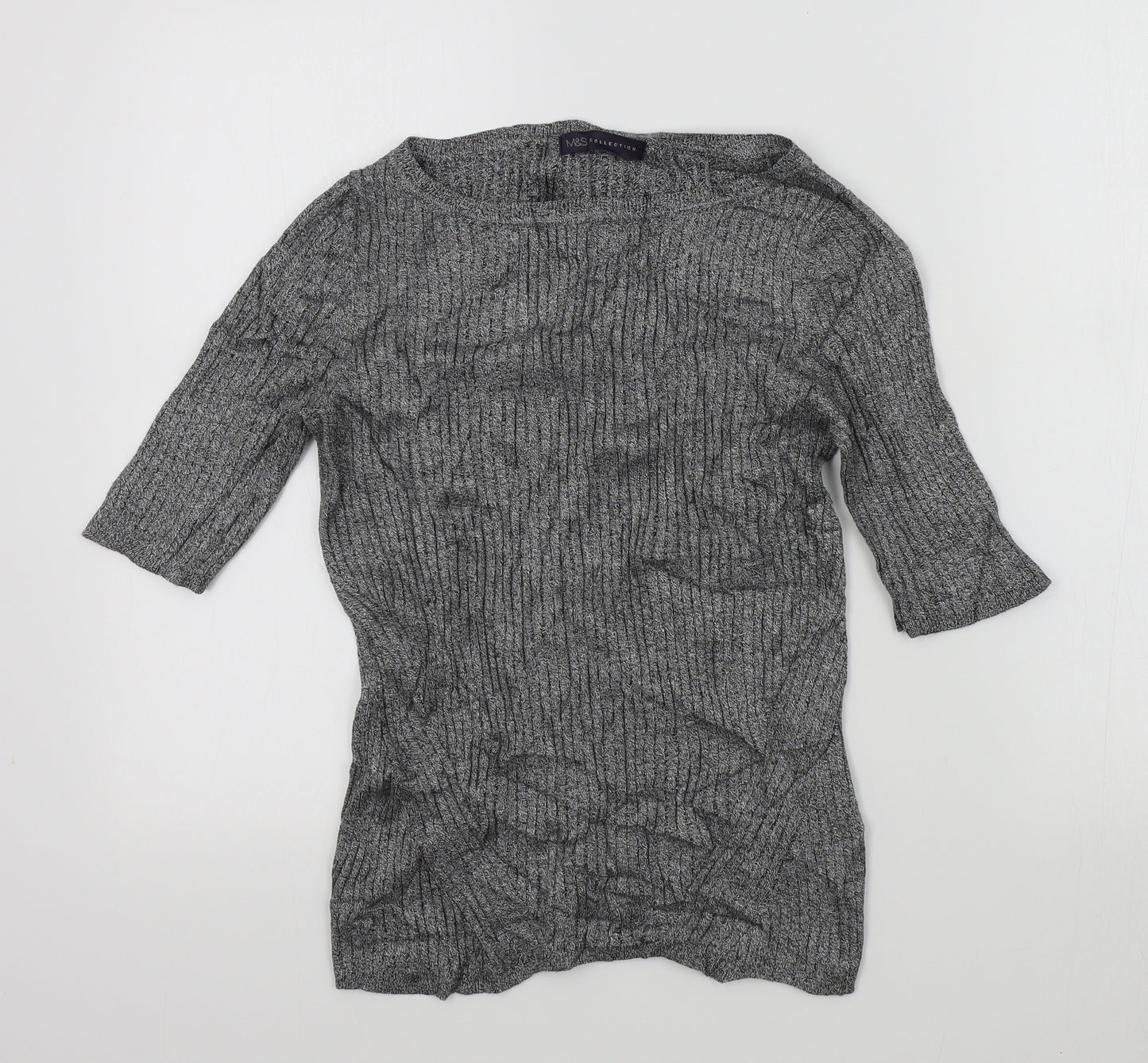 M&S Womens Grey   Pullover Jumper Size 12