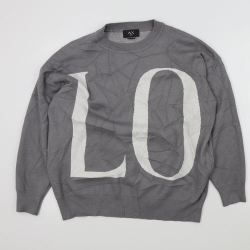 AX Womens Grey   Pullover Jumper Size M