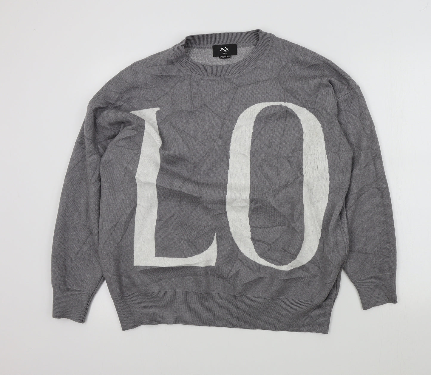 AX Womens Grey   Pullover Jumper Size M
