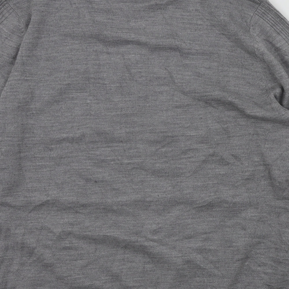 George Mens Grey   Pullover Jumper Size L  - t-shirt neck
