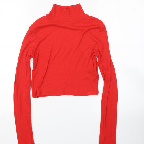 Cooperative Womens Red   Wrap T-Shirt Size S