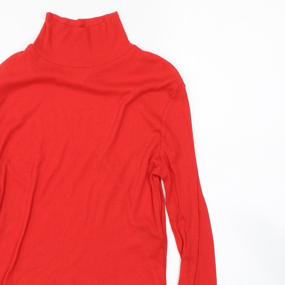 Cooperative Womens Red   Wrap T-Shirt Size S