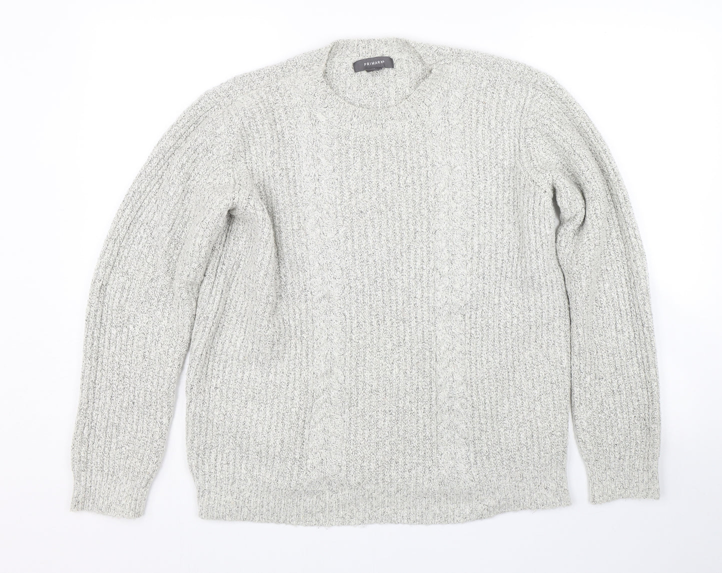 Primark Womens Grey   Pullover Jumper Size M