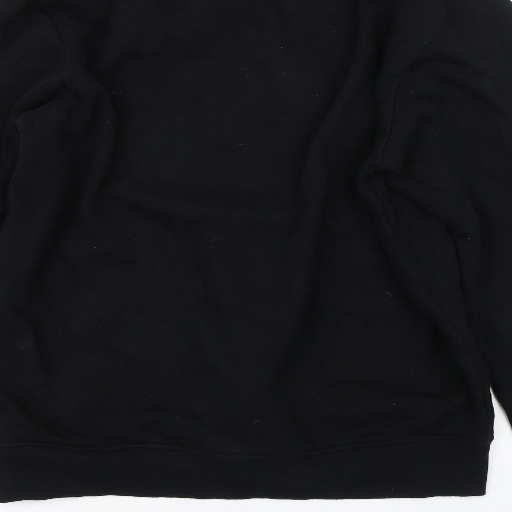 Mercelo Burlon Mens Black   Pullover Sweatshirt Size M