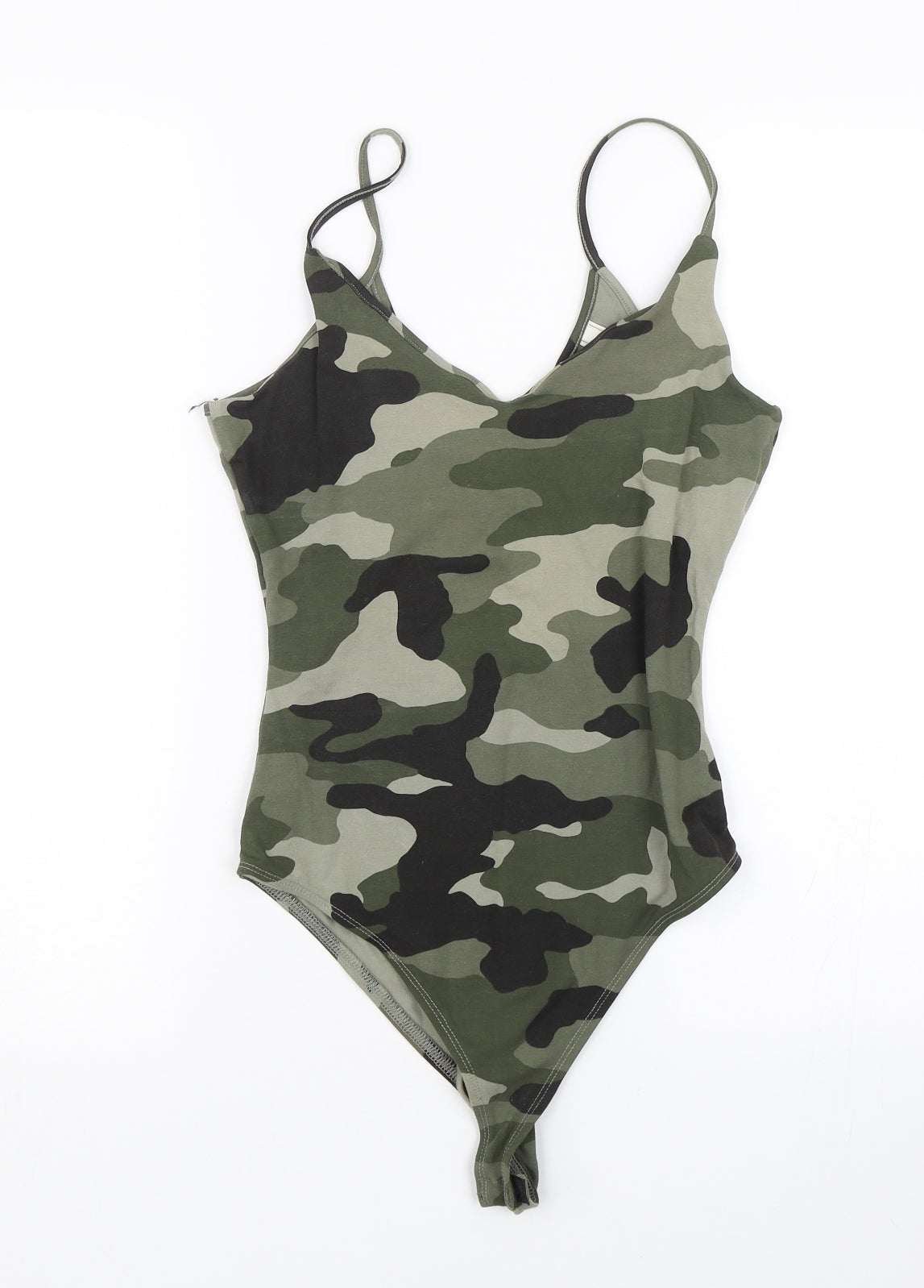 Primark Womens Green Camouflage  Basic Tank Size 10