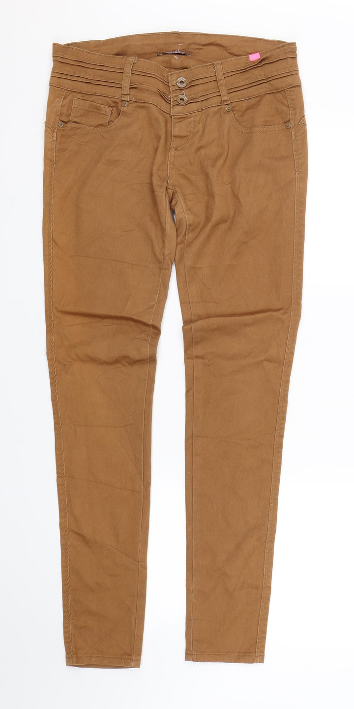Blue Rags Womens Brown Denim Skinny Jeans Size 30 L30.5 in