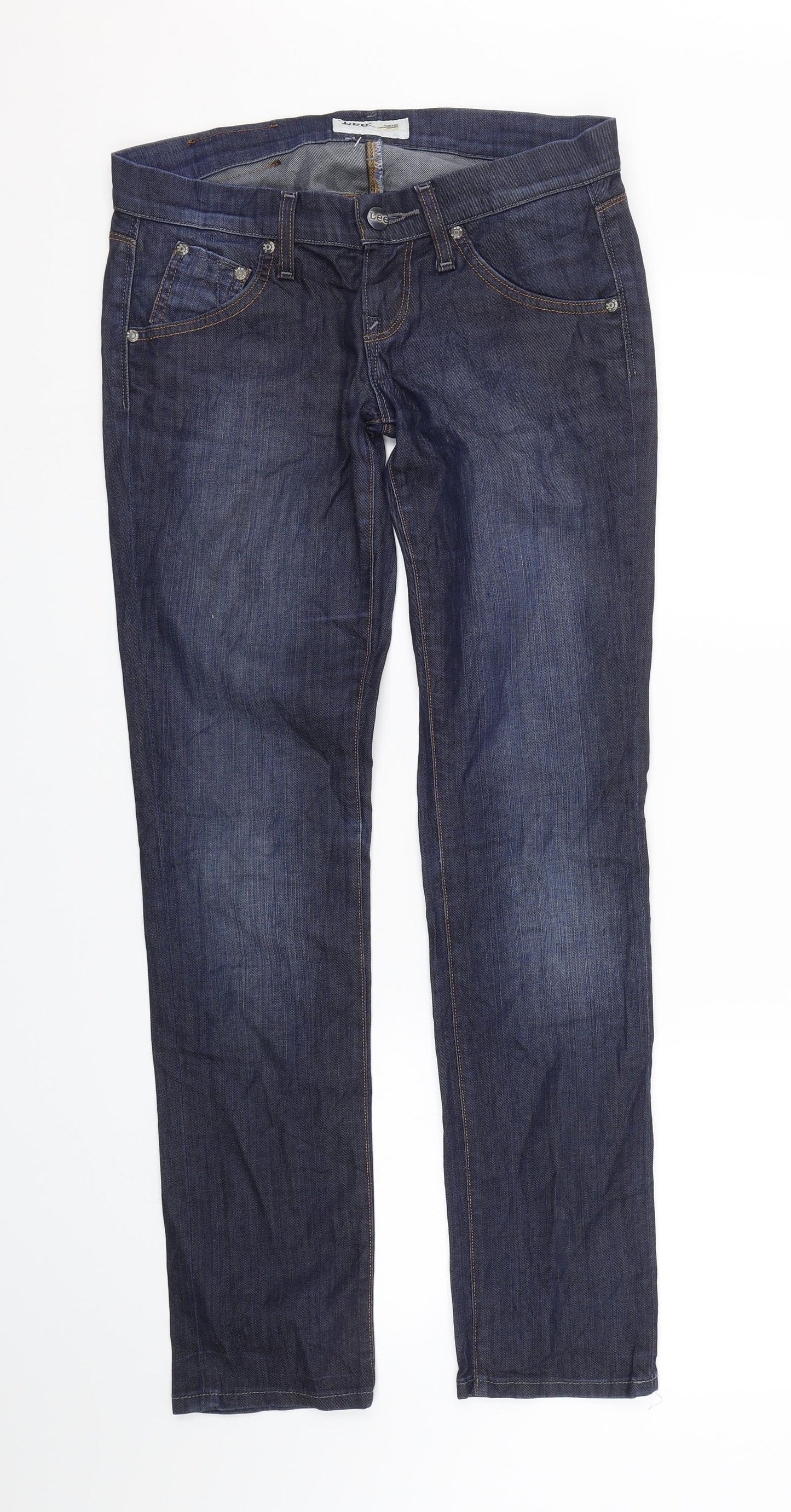 Lee  Womens Blue  Denim Skinny Jeans Size 27 L29.5 in