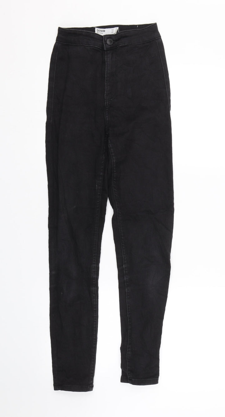 Denim Bershka Womens Black  Denim Skinny Jeans Size 4 L26.5 in