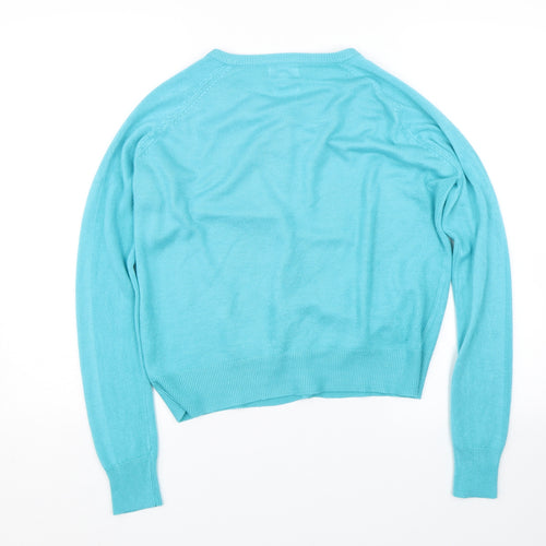 sarah hamilton Womens Blue   Cardigan Jumper Size M