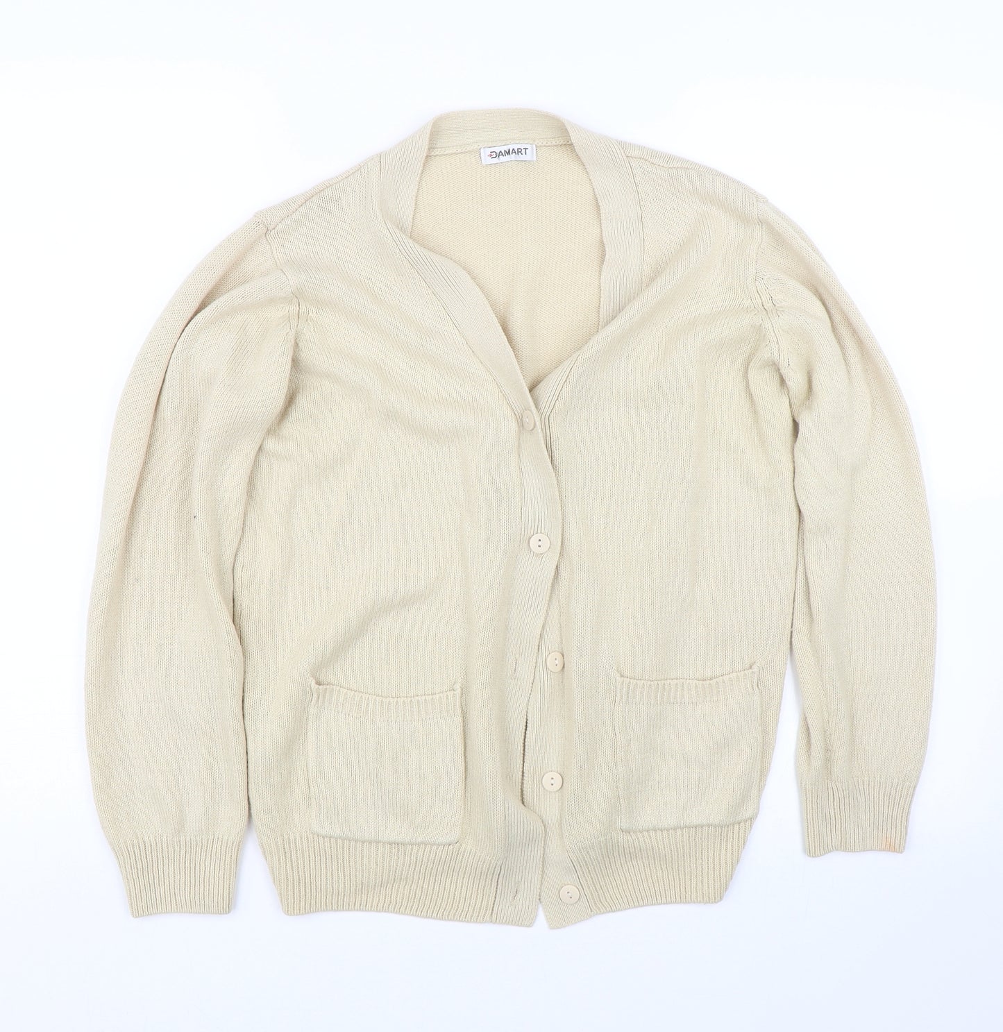 Damart Womens Beige   Cardigan Jumper Size 10