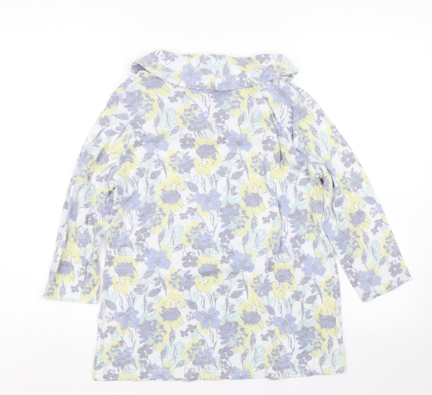 Isle Womens Multicoloured Floral  Basic T-Shirt Size S