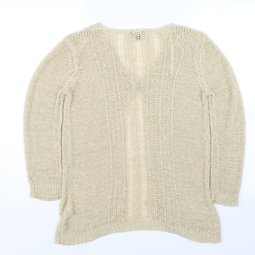 Originals Womens Beige  Knit Cardigan Jumper Size 12