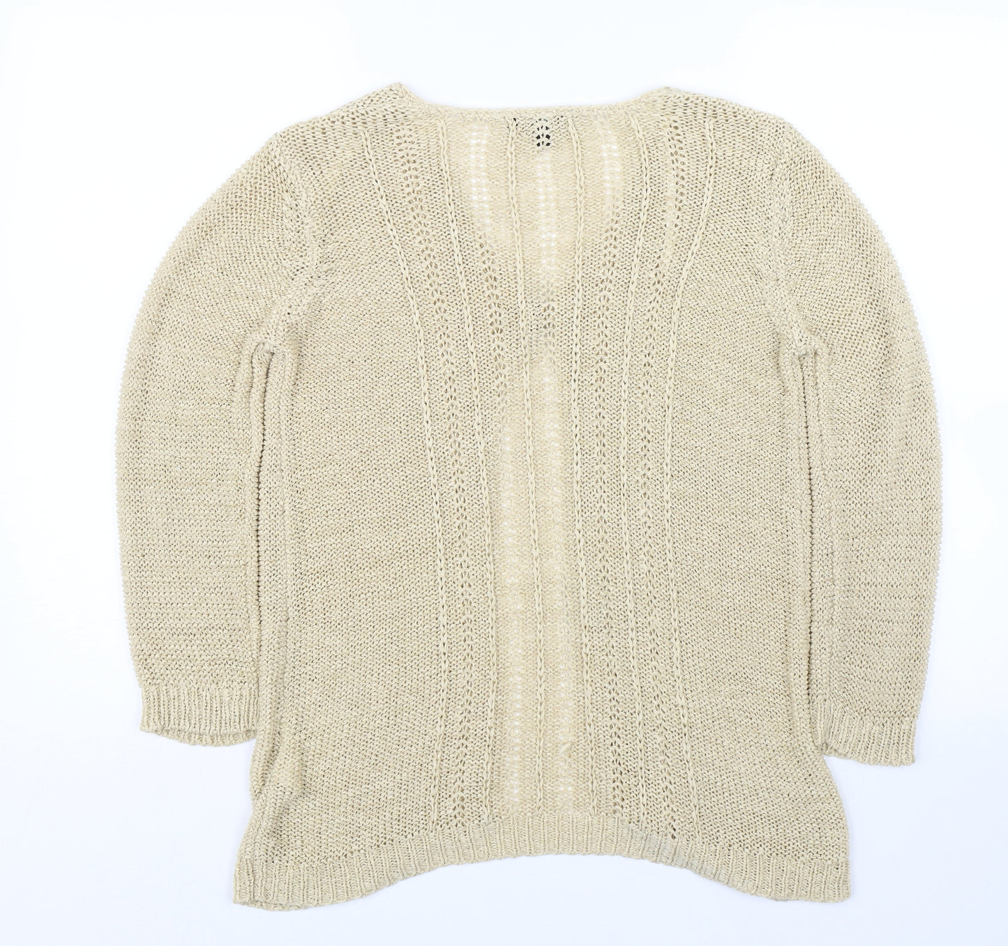 Originals Womens Beige  Knit Cardigan Jumper Size 12