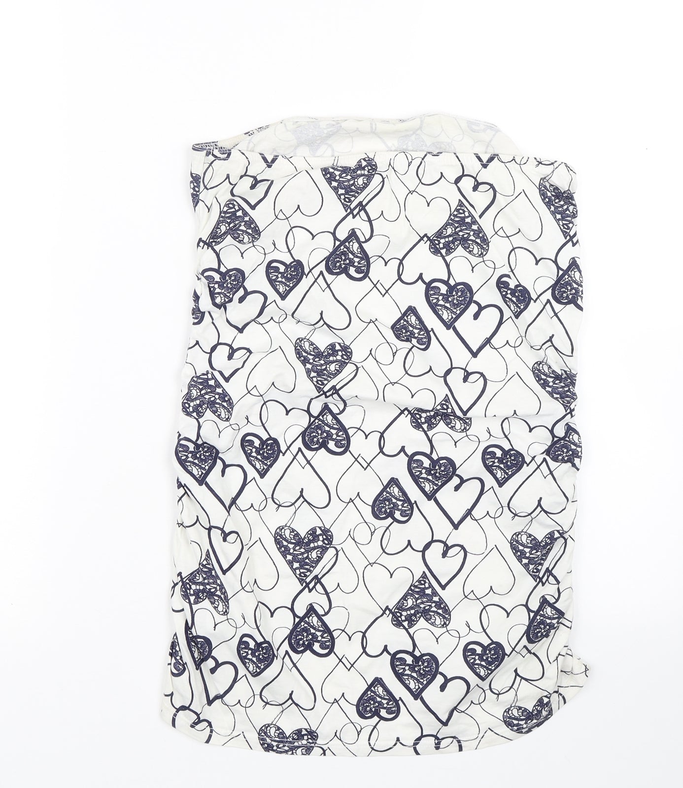 Dorothy Perkins Womens White Floral  Wrap T-Shirt Size 10  - HEARTS