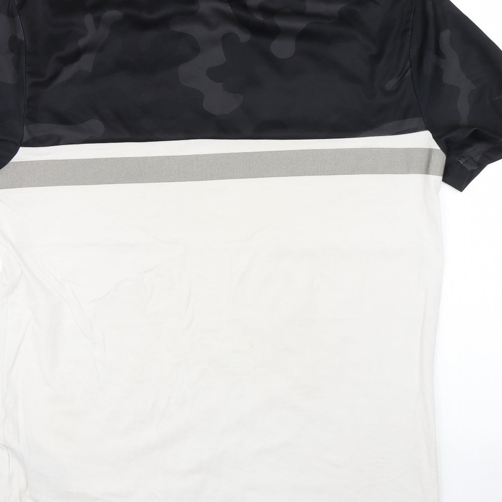 Supply & Demand Co. Mens White Camouflage   T-Shirt Size M