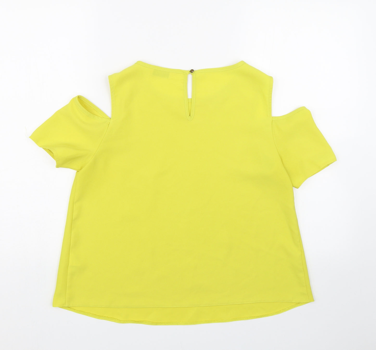 Miss Selfridge Womens Yellow   Basic T-Shirt Size 10