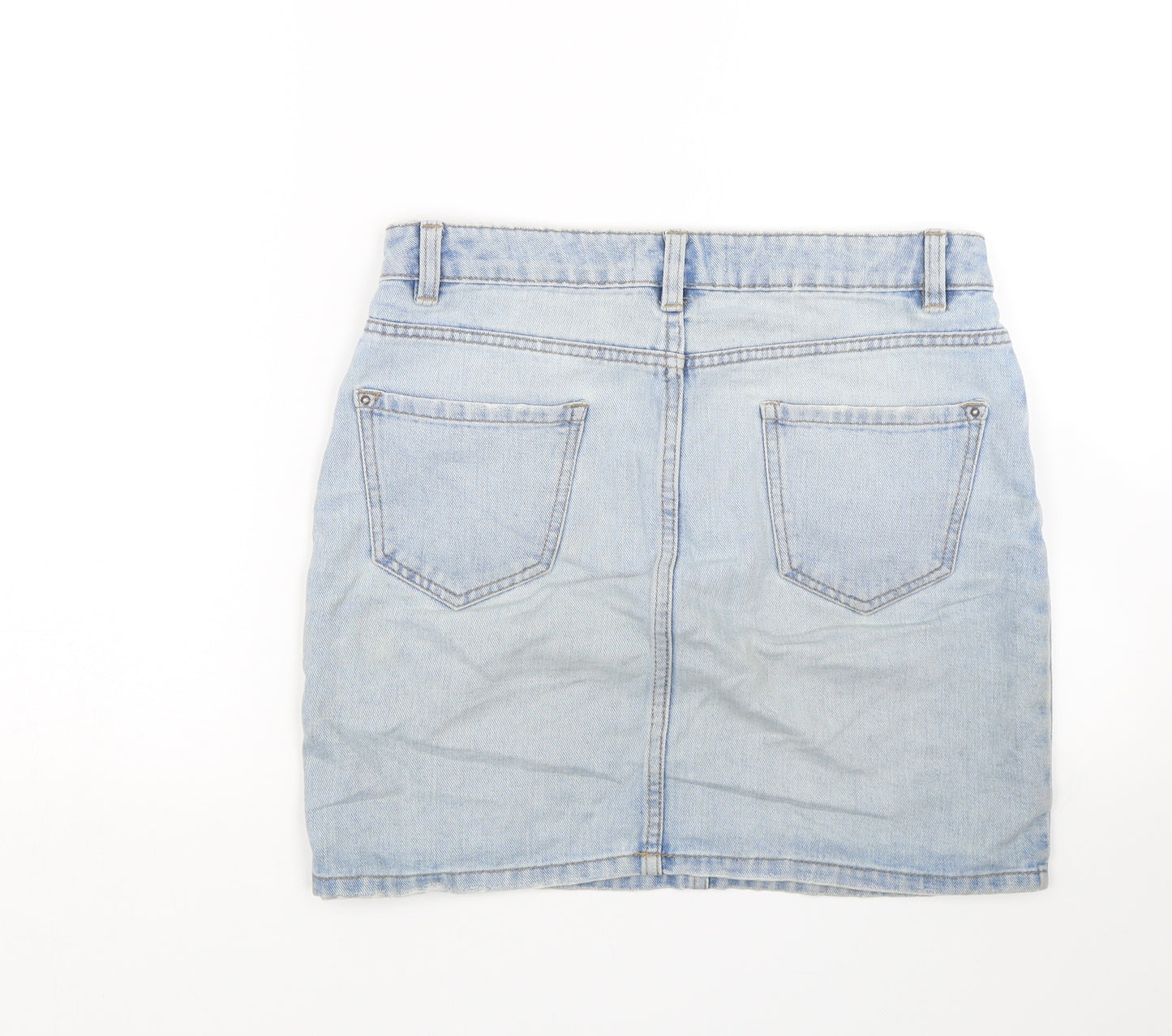 New Look Womens Blue  Denim Mini Skirt Size 10