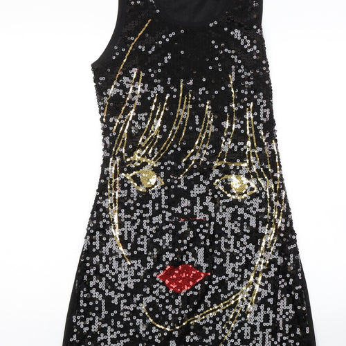 Hoowen Womens Black   Tank Dress  Size 10