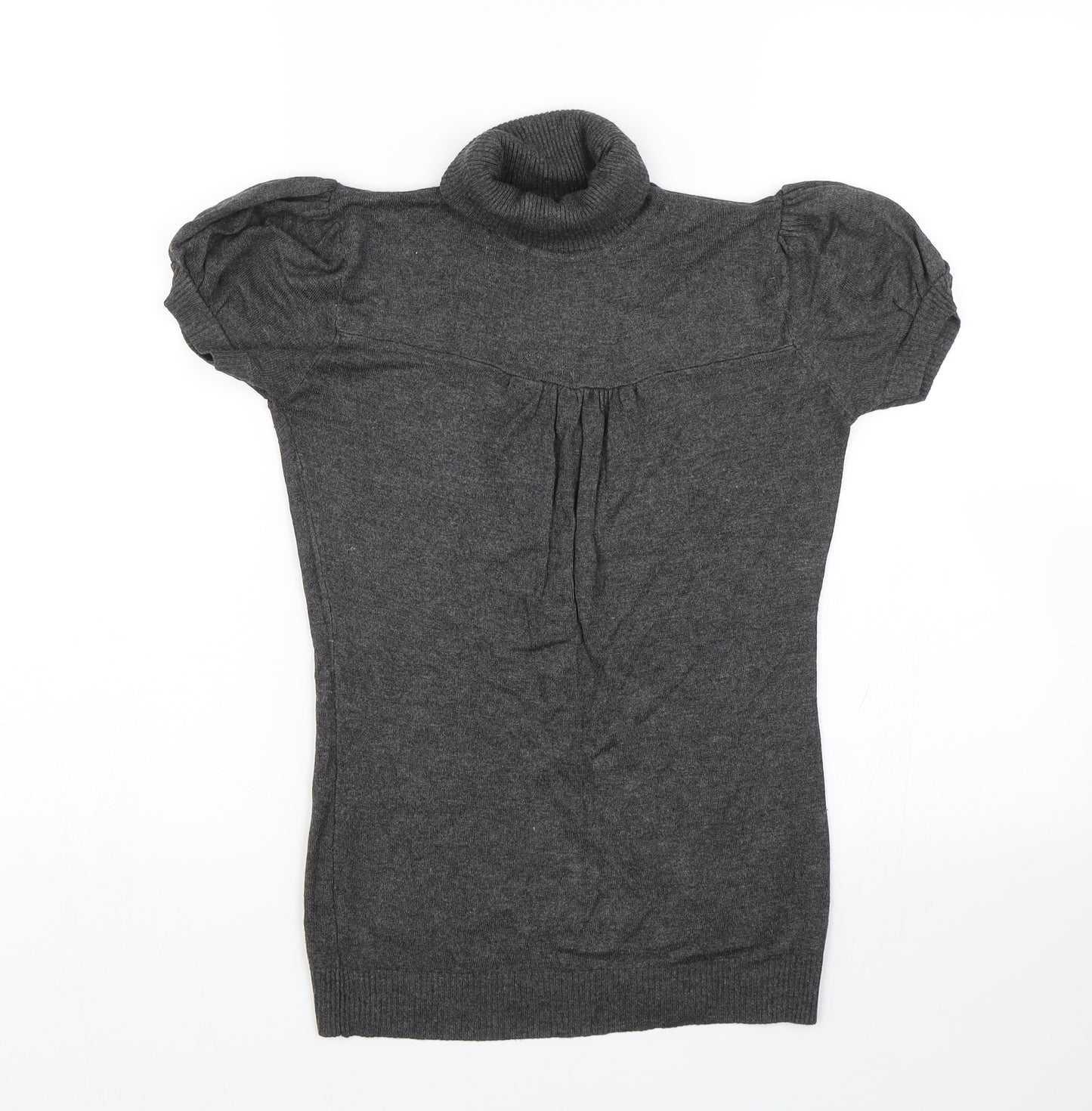 Panacher Womens Grey  Knit Basic T-Shirt Size S