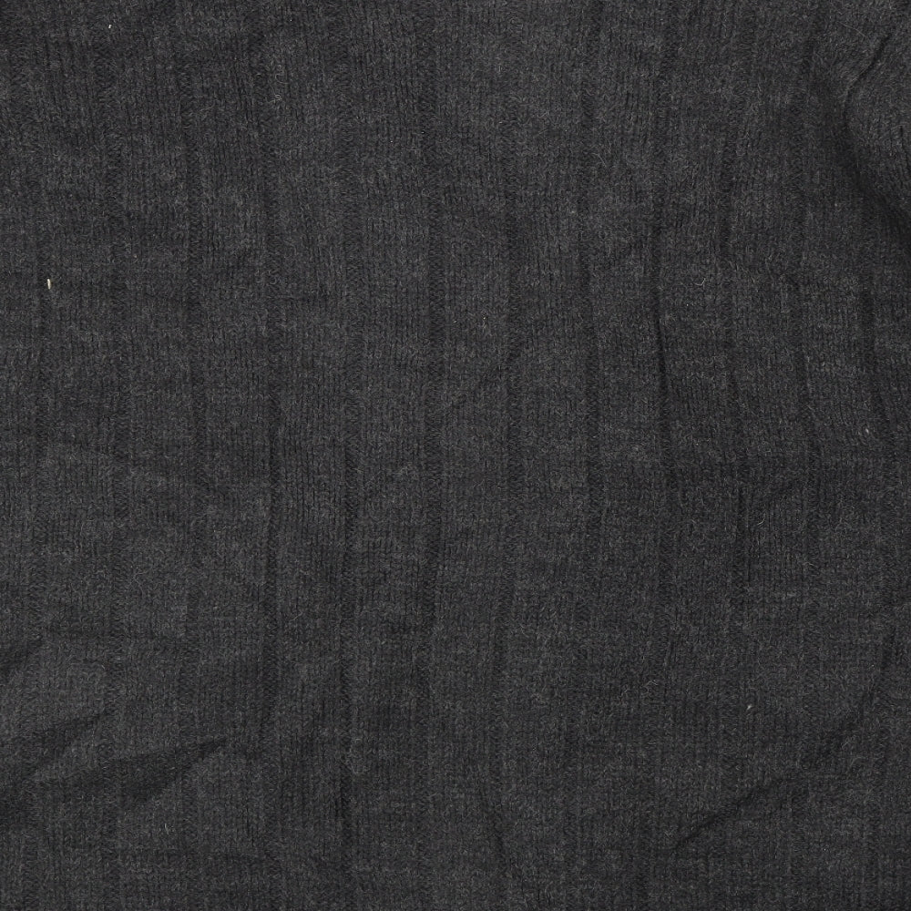 F&F Mens Grey  Knit Full Zip Sweatshirt Size 3XL