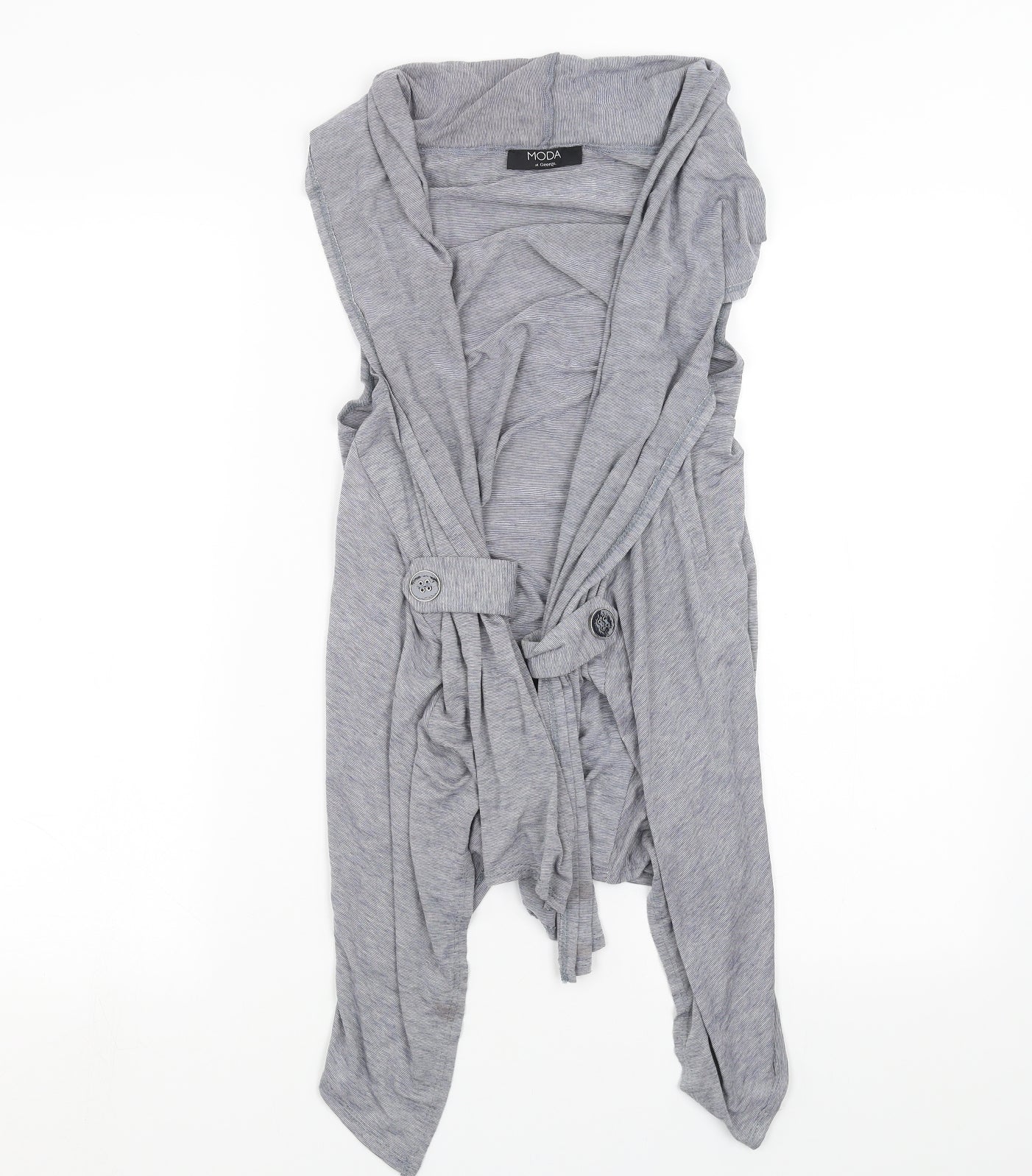 George Womens Blue Striped  Cardigan Jumper Size 14