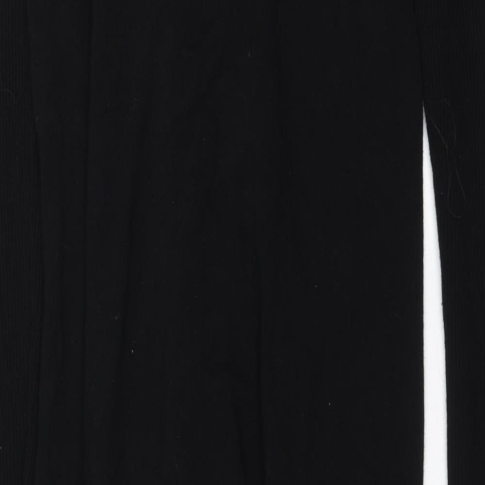 TU Womens Black  Knit Cardigan Jumper Size 18  - waterfall front