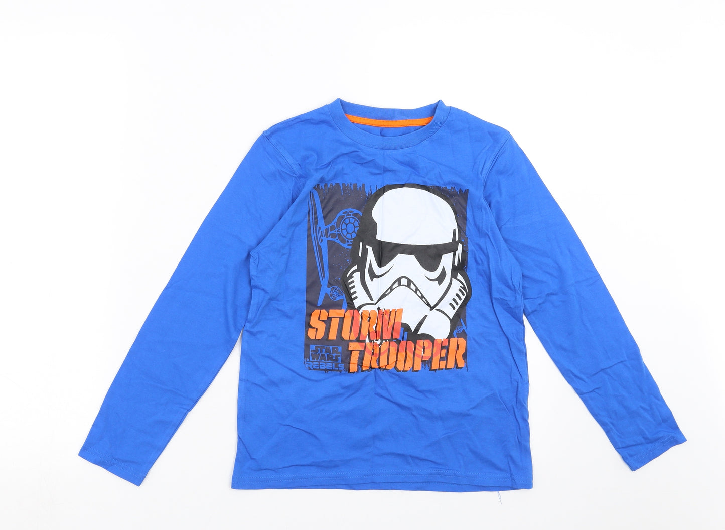George Boys Blue   Basic T-Shirt Size 9-10 Years  - STAR WARS