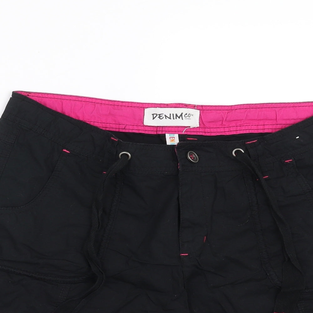 Primark Womens Black   Cargo Shorts Size 12