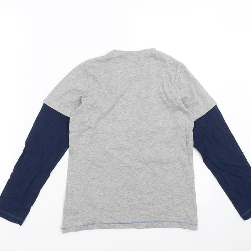 F&F Boys Grey   Basic T-Shirt Size 9-10 Years  - shoes